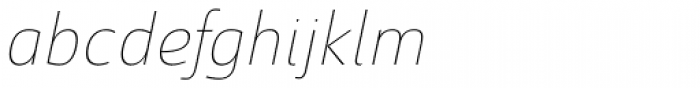 Savigny Thin Normal Italic Font LOWERCASE