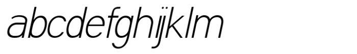 Saviko Sans Extra Light Italic Font LOWERCASE