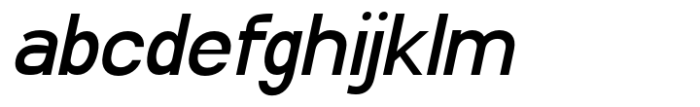 Saviko Sans Semi Bold Italic Font LOWERCASE