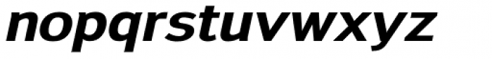 Savile ExtraBold Italic Font LOWERCASE