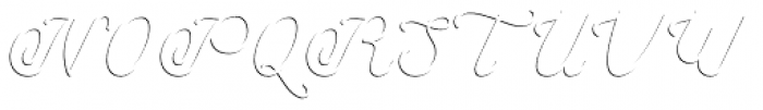 Savoiardi Shadow Script Font UPPERCASE