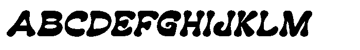 Savor Whibly Oblique Font UPPERCASE