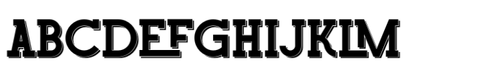 Savory Slab Shadow Font UPPERCASE