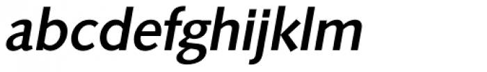 Saxony Serial Medium Italic Font LOWERCASE