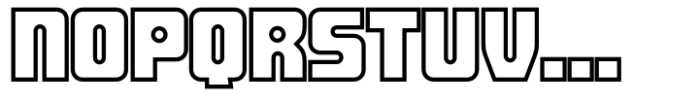 Saxy Outline Font UPPERCASE