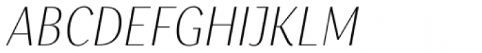 Saya SemiSans FY Thin Italic Font UPPERCASE