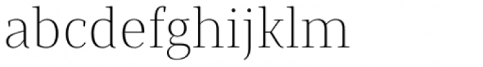 Saya Serif FY Thin Regular Font LOWERCASE