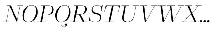 Sayke Display Light Italic Font UPPERCASE