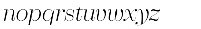 Sayke Display Light Italic Font LOWERCASE
