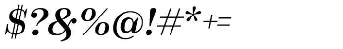 Sayke Text Medium Italic Font OTHER CHARS
