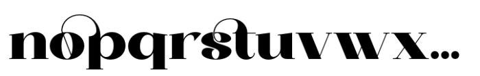 Saylist Extrablack Font LOWERCASE