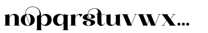 Saylist Extrabold Font LOWERCASE