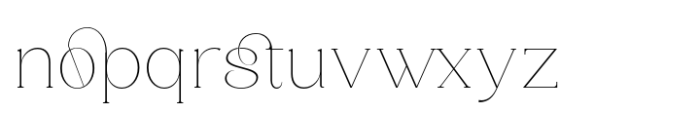 Saylist Hairline Font LOWERCASE