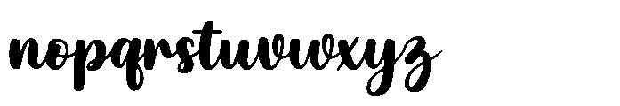 Saylor Script Font LOWERCASE