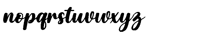 Saylor Slant Font LOWERCASE
