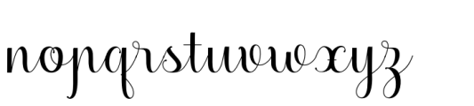 Saythis Script Font LOWERCASE