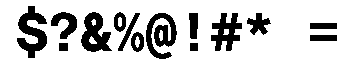 Saans TRIAL MonoBold Instance Font OTHER CHARS