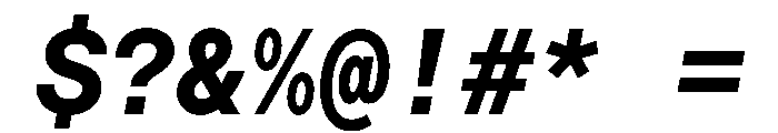 Saans TRIAL MonoBoldItalic Instance Font OTHER CHARS