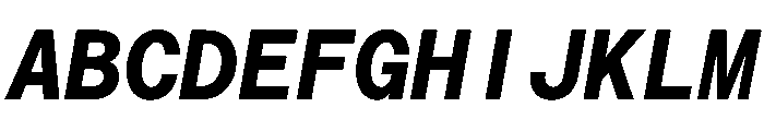 Saans TRIAL MonoBoldItalic Instance Font UPPERCASE