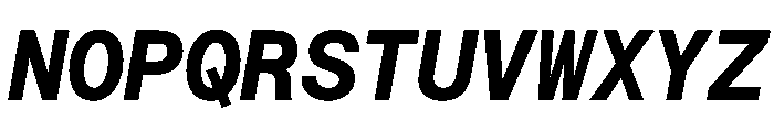 Saans TRIAL MonoBoldItalic Instance Font UPPERCASE