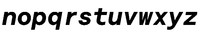 Saans TRIAL MonoBoldItalic Instance Font LOWERCASE