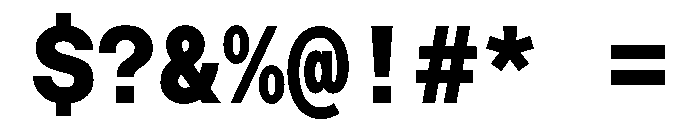 Saans TRIAL MonoHeavy Instance Font OTHER CHARS