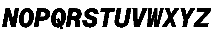 Saans TRIAL MonoHeavyItalic Instance Font UPPERCASE