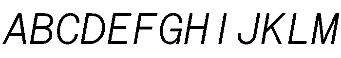 Saans TRIAL MonoLightItalic Instance Font UPPERCASE