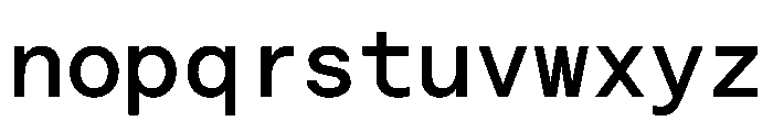 Saans TRIAL MonoMedium Instance Font LOWERCASE