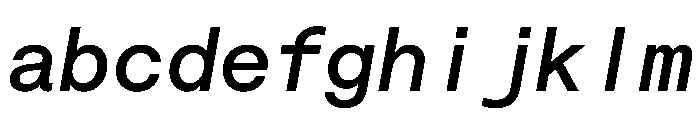 Saans TRIAL MonoMediumItalic Instance FONT