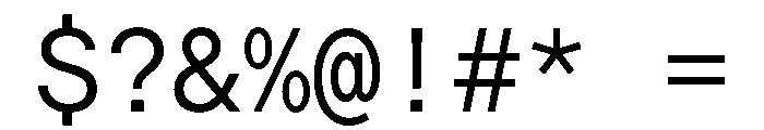 Saans TRIAL MonoRegular Instance Font OTHER CHARS