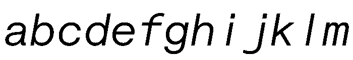 Saans TRIAL MonoRegularItalic Instance FONT