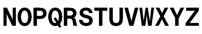 Saans TRIAL MonoSemiBold Instance Font UPPERCASE