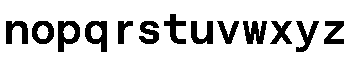 Saans TRIAL MonoSemiBold Instance Font LOWERCASE