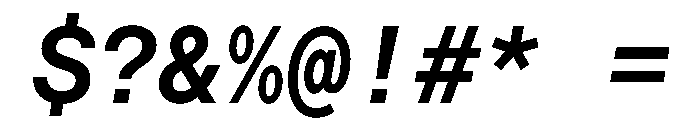 Saans TRIAL MonoSemiBoldItalic Instance Font OTHER CHARS