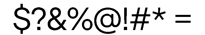 Saans TRIAL Regular Instance Font OTHER CHARS