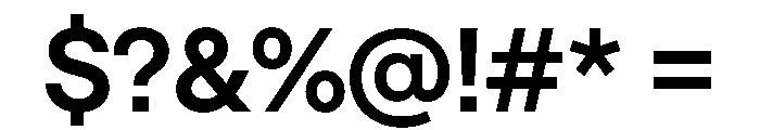 Saans TRIAL SemiBold Instance Font OTHER CHARS