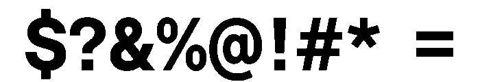 Saans TRIAL SemiMonoBold Instance Font OTHER CHARS