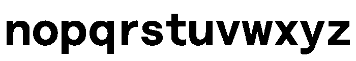 Saans TRIAL SemiMonoBold Instance Font LOWERCASE