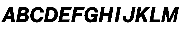 Saans TRIAL SemiMonoBoldItalic Instance Font UPPERCASE