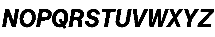 Saans TRIAL SemiMonoBoldItalic Instance Font UPPERCASE
