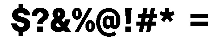 Saans TRIAL SemiMonoHeavy Instance Font OTHER CHARS