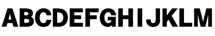 Saans TRIAL SemiMonoHeavy Instance Font UPPERCASE