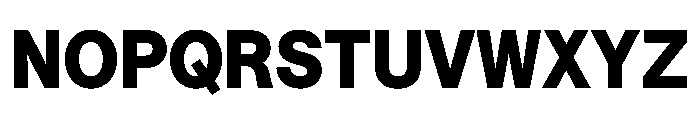 Saans TRIAL SemiMonoHeavy Instance Font UPPERCASE