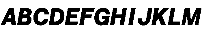 Saans TRIAL SemiMonoHeavyItalic Instance Font UPPERCASE
