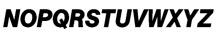 Saans TRIAL SemiMonoHeavyItalic Instance Font UPPERCASE