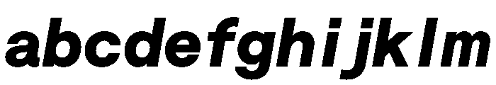 Saans TRIAL SemiMonoHeavyItalic Instance FONT