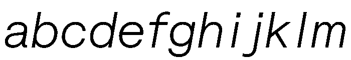 Saans TRIAL SemiMonoLightItalic Instance FONT