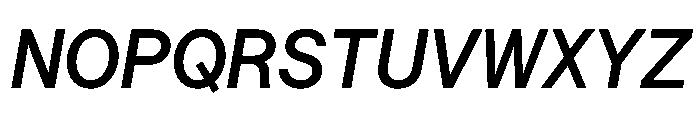 Saans TRIAL SemiMonoMediumItalic Instance Font UPPERCASE
