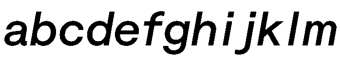 Saans TRIAL SemiMonoMediumItalic Instance FONT